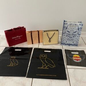 Collection of Designer and Branded Shopping Bags